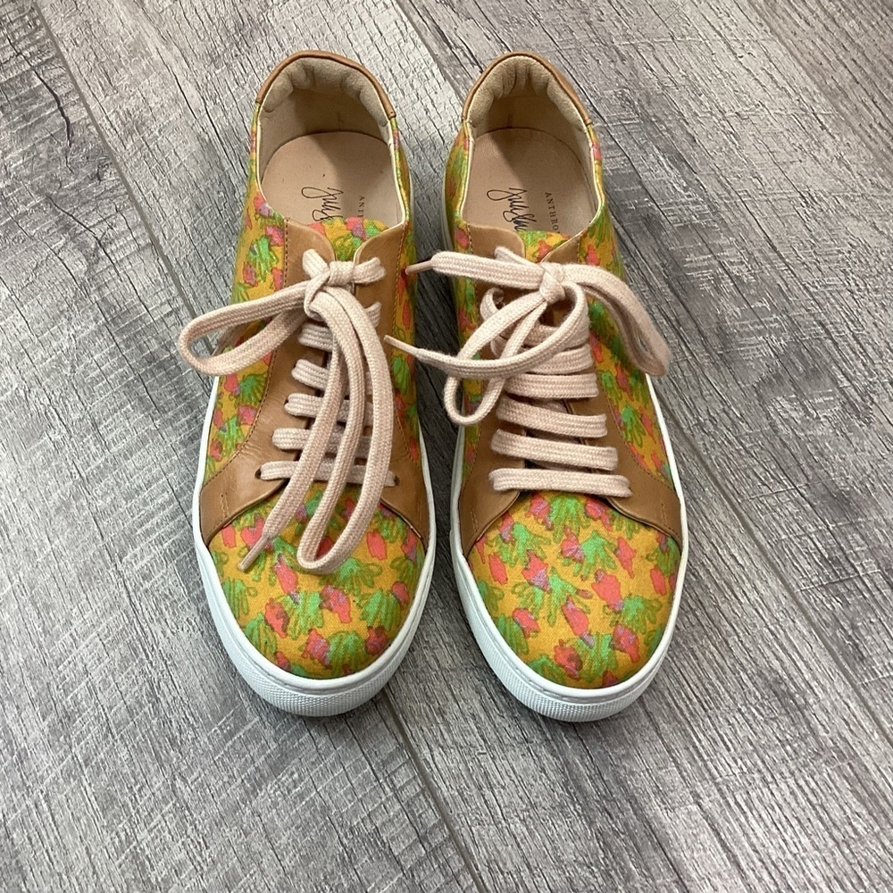 Anthropologie X Shade Akanbi Indra Sneakers In Green Size 37